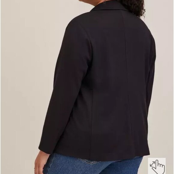 NWT TORRID Women's Longline Open Front Black Blazer - Picture 11 of 16